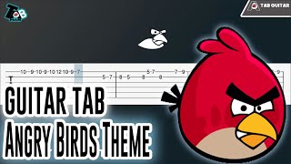 Angry Birds Theme  Guitar Tutorial TAB [upl. by Clemmie]