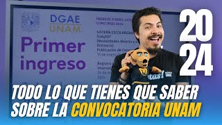 Convocatoria UNAM 20242025 Te explico el registro requisitos y puntajes [upl. by Nnairret86]