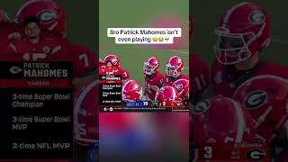 Bringing up Mahomes during a COLLEGE game is wild🤣 youtubeshorts nfl football collegefootball [upl. by Melc]