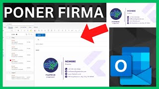 Como PONER FIRMA en OUTLOOK 365 web o desktop  CREAR Y CONFIGURAR Firma HOTMAIL [upl. by Loretta]