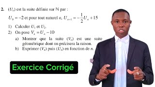 Suites Numériques Exercice Corrigé  Avec Doumbia [upl. by Baskett276]