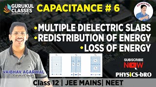 Part6  Chapter 2  MULTIPLE DIELECTRIC SLABS  CHARGE REDISTRIBUTION  ENERGY LOSS  Class 12 [upl. by Fasta]