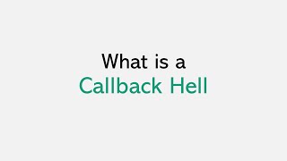 What is Callback Hell [upl. by Kenleigh]