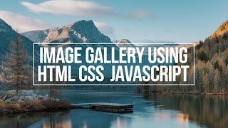 IMAGE GALLERY  HTML CSS JAVASCRIPT  Project for beginners [upl. by Akimal]