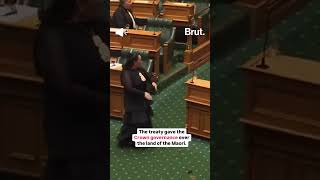 New Zealands youngest MP disrupted the Parliament with a traditional performance… [upl. by Caine]