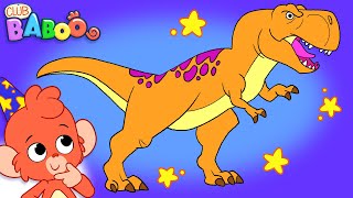 Learn Dinosaurs for Kids  Dinosaur Cartoon videos  Parasaurolophus TRex  Club Baboo dinasours [upl. by Fanchet691]