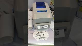 Gprinter GP1624TC Label Printer  Wash care label print and cut [upl. by Yerocal]