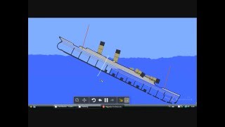 Titanic sinking simulation [upl. by Yblek]