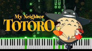 TONARI NO TOTORO  My Neighbor Totoro  となりのトトロ  Piano Cover FREE MIDI [upl. by Eterg884]