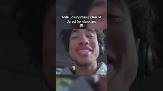 Kyle Lowry makes fun of me for vlogging 😂 jaredmccain [upl. by Elenore]