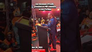 Isat Buchanan Officially Presented as PNP Candidate for East Portland news jamaicanews [upl. by Narahs]