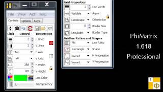 PhiMatrix 1618 Golden Ratio Demo 062013 [upl. by Alger410]