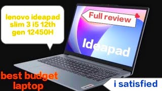 lenovo ideapad slim 3 i5 12th gen 12450H best budget laptop  16GB Ram  512 GB SSD 🔥best laptop 🔥 [upl. by Otte]