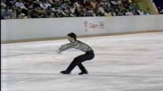 Gregorz Filipowski POL  1988 Calgary Figure Skating Mens Short Program US ABC [upl. by Judy]