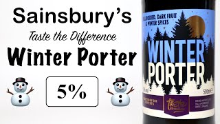 Sainsburys Taste the differecne Winter Porter Hall and Woodhouse Badger Brewery [upl. by Alyks]