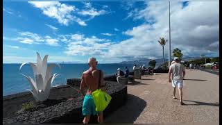 PUERTO DEL CARMEN LANZAROTE SPAIN BEAUTIFUL MORNING WALK ☀️🌴🇮🇨🇪🇦 [upl. by Devan]