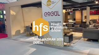 ERGÜL Mobilya Hive Furniture Show Dubai [upl. by Trilbi]