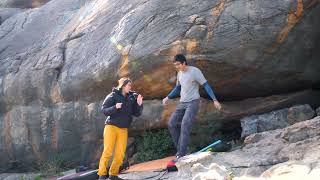 V7  Solid State  Clicke  Grampians Bouldering [upl. by Jolene35]