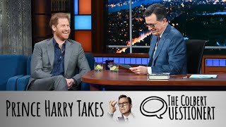 Prince Harry Takes The Colbert Questionert [upl. by Badr]