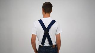 Mens Work Suspenders  NonStretch for Heavy Duty Support [upl. by Aliakam419]