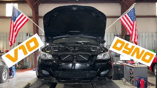 BOTH Outlaw BMW E60 M5s let their V10s go at the Dyno [upl. by Newra]