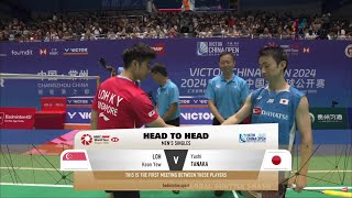 Yushi Tanaka JPN vs Loh Kean Yew SGP  China Open 2024 Badminton  R32 [upl. by Yonita]