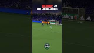 Heroic GoalLine Clearances That Saved the Game 🧤⚽️ epicfootballmoments [upl. by Anihpesoj]