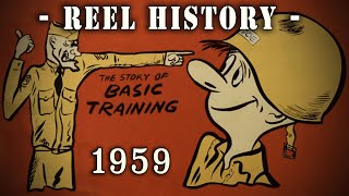 quotUS Army Basic Trainingquot Circa 1959  REEL History PostKorea to PreVietnam [upl. by Jemena682]