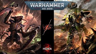 Tyranids Vs Imperial Knights Warhammer 40k 2000 Point Battle Report [upl. by Lissy]