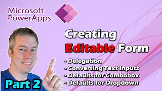 Creating an Edit Form and Fixing Defaults in Power Apps [upl. by Coffin59]