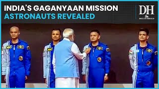 Meet Indias Gaganyaan Mission Astronauts PM Narendra Modi Presents Astronaut Wings [upl. by Cornish]