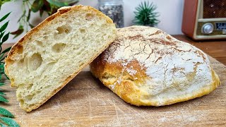 Ciabatta Bread  No kneading  Be sure to try Italian Bread [upl. by Eellek]