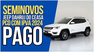 INCRÍVEL SEMINOVOS DAHRUJ CEASA COM IPVA 2024 PAGOS carros auto pcd [upl. by Nelon]