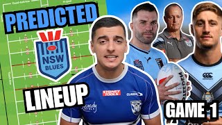 My Predicted NSW Lineup for State of Origin GAME 1 [upl. by Norod235]