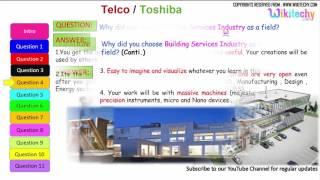 jobs  Telco  Toshiba interview questions and answers for freshers  experienced [upl. by Oniger]