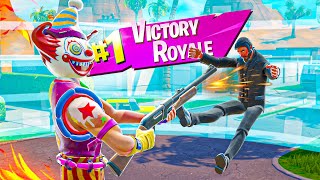 VICTORIA INCREIBLE CON EL PAYASO LOCO  Fortnite OG [upl. by Boak]