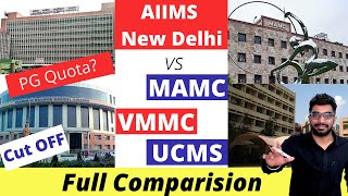 Which is better  AIIMS New Delhi vs MAMC VMMC vs UCMS MAMC vs VMMC  Detailed Analysis  BeWise [upl. by Gayel381]