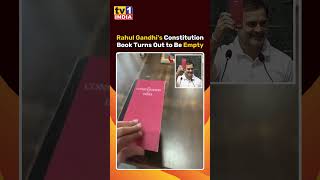 Rahul Gandhis Samvidhan Book Turns Out to Be Empty [upl. by O'Donovan]