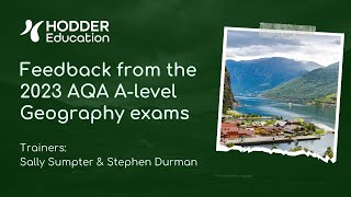 FREE Webinar Feedback from the 2023 AQA Alevel Geography exams [upl. by Akieluz155]