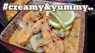 Creamy Shrimp with Mushroom [upl. by Schlesinger]