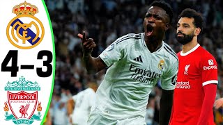 Real Madrid vs Liverpool 43  All Goals and Highlights  2024 🔥 VINI JR [upl. by Snevets]