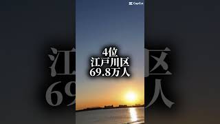 東京23区人口ランキング！地理系 東京 地理系を救おう [upl. by Ahsinik729]