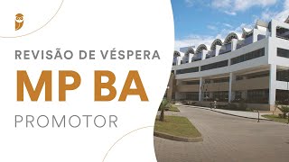 Revisão de Véspera  MP BA Promotor [upl. by Oiruam]