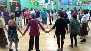 VALLE KOSOVARE Albanian Circle Dance  Sashas 2013 Folk Dance Camp [upl. by Refannej]