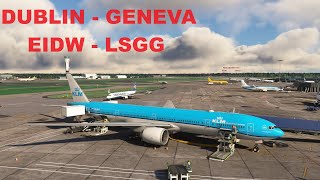 BOEING 4K  DUBLIN  GENEVA [upl. by Carson194]