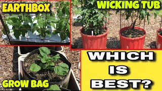 WICKING TUB vs GROW BAG vs EARTHBOX  WHICH WORKS BEST  PROS AND CONS  WHAT WILL WORK FOR YOU [upl. by Nola]