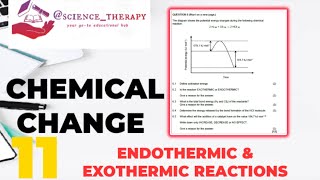 CHEMICAL CHANGE Endothermic amp Exothermic Reactions  Grade 11 [upl. by Ttezzil]