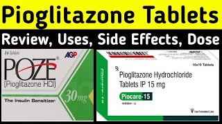 Pioglitazone 15 mg 30 mg Uses in Hindi  Pioglitazone Mechanism of Action Side Effects Dose [upl. by Ahmar]