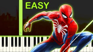 Marvel´s SpiderMan  EASY Piano Tutorial [upl. by Palermo]