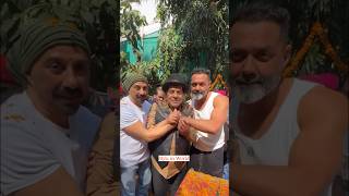 Sunny Deol amp Bobby Deol Celebrates Dharmendras birthday 🎂 shorts [upl. by Daffy]